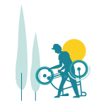 réparation vélo illustration
